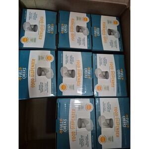 8 Full‎ Cheeks Hamster Gerbil Food Dispenser Easy Fill Small Animal Cage Feeder